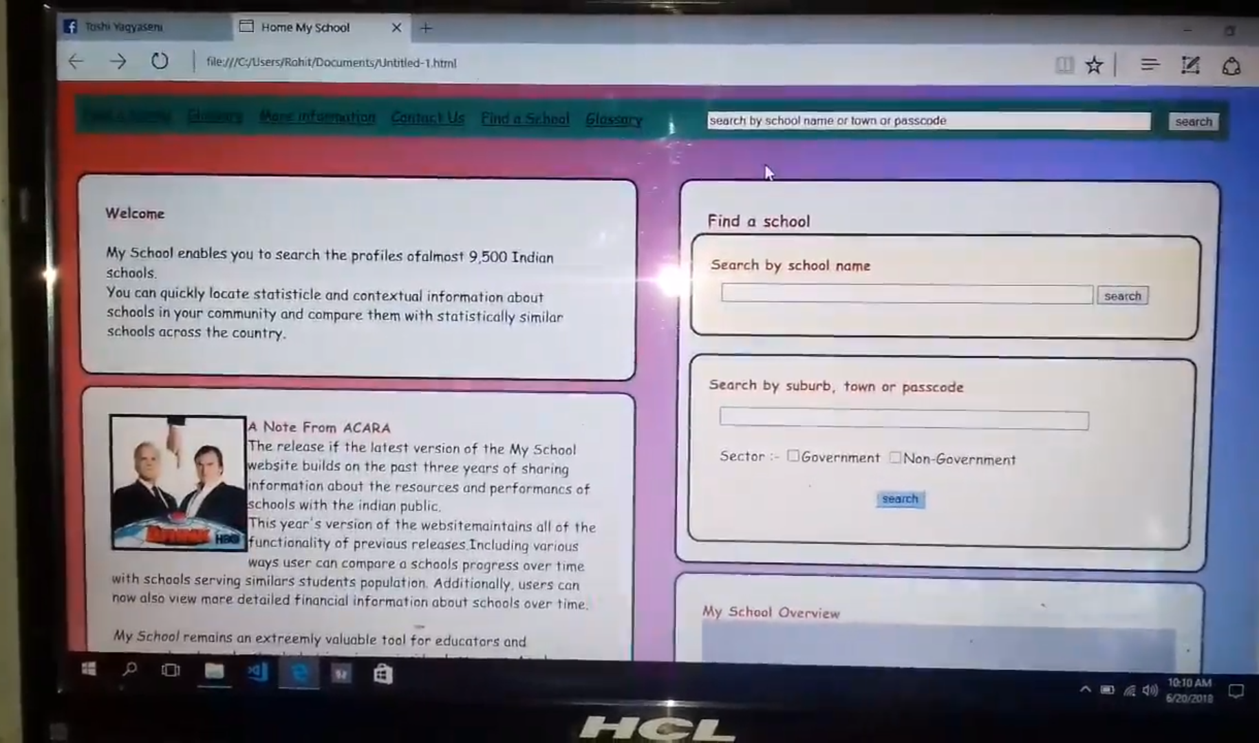 My First Web Page